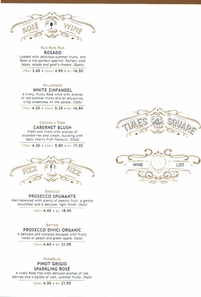 Menu Times Square Bar Diner menu-times-square-bar-diner